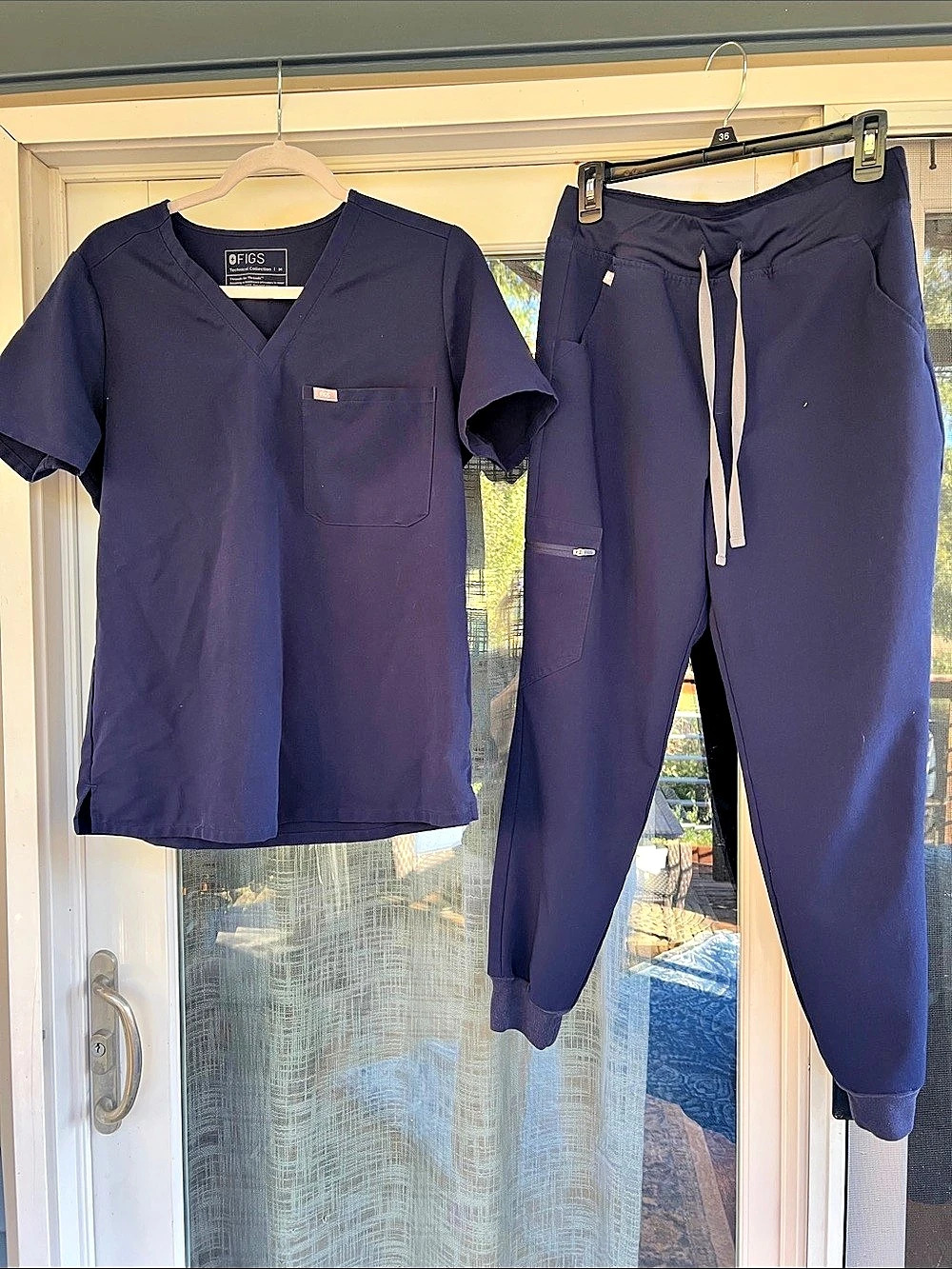 FIGS Technical Collection Scrub Set in Blue Size Medium